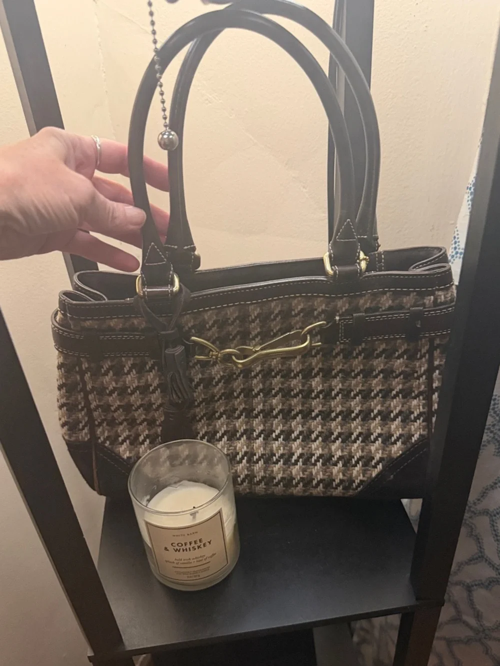 Coach satchel woven